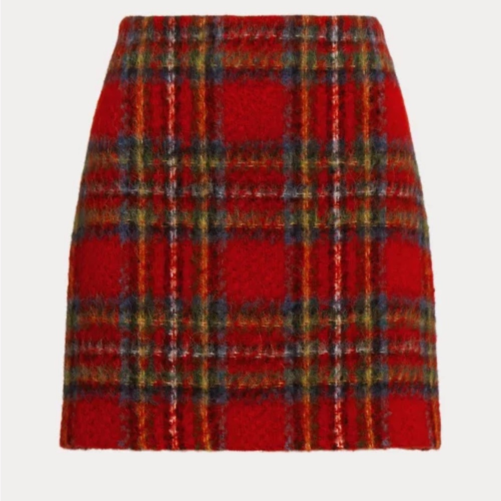 Ralph Lauren Wool Plaid Skirt